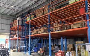 Sistema de Estanterías Metálicas Prefabricadas Industriales de Alta Resistencia Q235 con Recubrimiento en Polvo y Protección Contra la Corrosión para Montaje en Techo, de 2 a 5 Niveles - Product Image 2