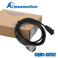 Cable de Programación PLC Industrial CQM1-CIF02, Adaptador RS232, PVC, Cobre 2x0.5mm, 200cm, Blindaje Combinado, CPM1A/2A AMSAMOTION