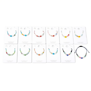 Pulsera de Perlas Pequeñas con Flores, Acero Inoxidable, Hecha a Mano, Juego de 12 Piezas, Regalo Unisex, Estilo Lindo - Product Image 2