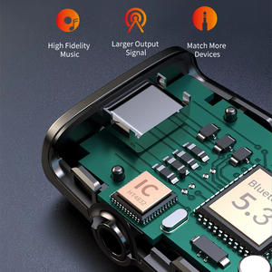 GR03 Receptor <span class=keywords><strong>de</strong></span> audio Transmisor FM <span class=keywords><strong>Convertidor</strong></span> <span class=keywords><strong>de</strong></span> audio inalámbrico Manos libres Ranura para tarjeta <span class=keywords><strong>de</strong></span> llamada Amplificador <span class=keywords><strong>de</strong></span> altavoz - Product Image 5