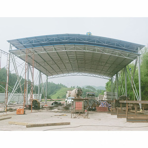Structure en acier, hangar à ossature métallique, conception industrielle pour le stockage sur chantier - Product Image 5