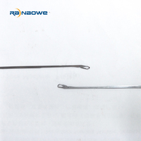 Aiguilles à tricoter circulaires en acier argenté Roc Hosery pour machine à tricoter les chaussettes