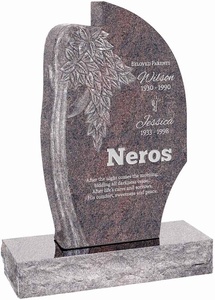 Rose Carving Grabstein aufrecht Grabstein Mahagoni <span class=keywords><strong>Red</strong></span> <span class=keywords><strong>Granite</strong></span> American Style Grabstein und Denkmal