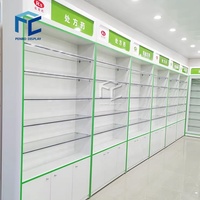 Meubles de vitrine de comptoir de caisse de pharmacie pour l'aménagement de magasins de détail