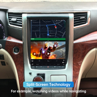 Autoradio stéréo 12.1 pouces Navigation GPS pour Toyota Alphard 20 Series 2008-2015 Android CarPlay avec Bluetooth WiFi Mirror Link
