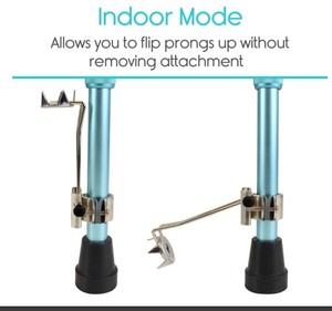 Punta per bastone da neve in metallo resistente, accessorio antiscivolo per bastoni, ricambio per stampelle - Product Image 2