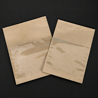 Sachet transparent personnalisable à fond plat, multi-spécifications, refermable, pour divers emballages alimentaires