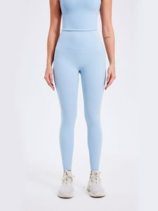 Pantalon de yoga solide Zero Sense - Sensation invisible et naturelle, poches latérales, couleur pêche, effet liftant des cuisses, ajustement serré, extensible dans les quatre sens, ventre plat - Product Image 4