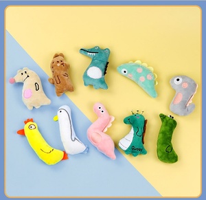 Jouet interactif pour chat en forme d'animal de dessin animé, jouet amusant à pousser et à mâcher pour chats - Product Image 4