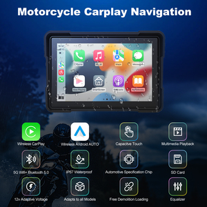 Pantalla Táctil de 5 Pulgadas para Motocicleta con Carplay, Navegación, Tablero Digital Portátil, Android Auto, Monitor Impermeable ZC11C - Product Image 3