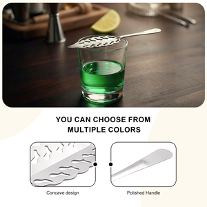 Cuillère en acier inoxydable or rose, design feuille d'<span class=keywords><strong>absinthe</strong></span>, nouveauté 2026, vente chaude, pour bar à l'<span class=keywords><strong>absinthe</strong></span>, avec option de logo personnalisé - Product Image 6