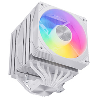 Refroidisseur de processeur SNOWMAN AX880-ARGB-WH, ventilateur en aluminium à roulement fluide de 120 mm, 8 caloducs, radiateur 1W pour processeur de bureau