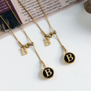 Collar de Borlas de Acero Inoxidable Chapado en Oro de 18K Estilo Europeo-Americano para Mujer, Cadena Sencilla Personalizada para Clavícula, Ideal para Bodas y Fiestas - Product Image 6