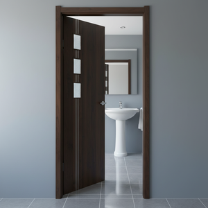 ベルソンWPC WPCドアパネル（ガラス付き）トイレドア WPC浴室ドアパネル 黄山サプライヤー - Product Image 1