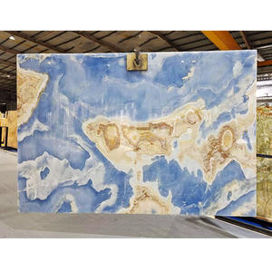 Натуральный камень синий оникс мраморные блоки Натуральный Камень Плиты полированный оникс Камень - Product Image 4