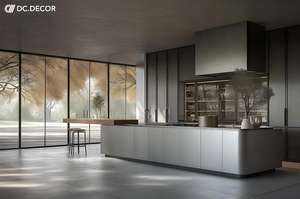 Ensemble d'armoires <span class=keywords><strong>de</strong></span> cuisine modulaires en bois massif et <span class=keywords><strong>granit</strong></span> DC DECOR, éclairage LED, ignifuge, écologique, construction durable, moderne, garantie 3 ans - Product Image 3