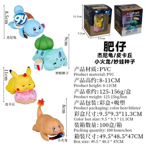 Série <span class=keywords><strong>Otaku</strong></span> Pokemoned Figures Bulbasaur Pikachu Squirtle Charmander Car Decor Anime Model Statue - Product Image 2