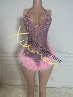 Ocstrade Costumes femmes Sexy Performance porter noir strass plume Club robe robes de danse de salon femmes adulte compétition