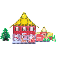 Jouets pour enfants, blocs magnétiques éducatifs, blocs de construction magnétiques, blocs magnétiques de Noël pour enfants, cadeaux