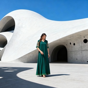 Abaya élégante et modeste en polyester de qualité supérieure pour femmes musulmanes, robe de soirée, fournisseur en gros de Chine - Product Image 4