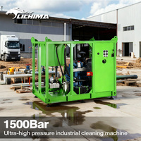 LICHIMA Zhejiang Heavy Duty 1500Bar 24L Machine de nettoyage de canalisations à moteur diesel haute pression