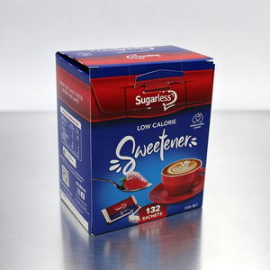 Caja de Cartón Plegable de Alta Gama con Logotipo Personalizado, Apta para Alimentos, Fácil de Abrir, para Envasar Alimentos Secos, Condimentos y Edulcorantes Bajos en Calorías - Product Image 1