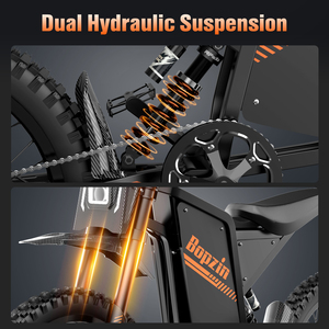 Nuova Bicicletta Elettrica <span class=keywords><strong>Q8</strong></span> 2025 con Autonomia di 90km, Motore Posteriore, Doppio Freno a Disco Idraulico, Ruote da 25 Pollici, Mountain Bike Elettrica EU/UK - Product Image 3