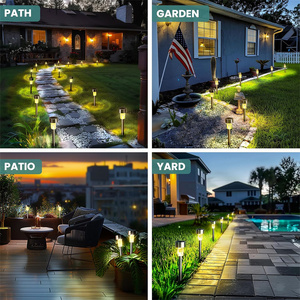 Lampes solaires pour allées, étanches, LED, pour extérieur, jardin, cour, patio, chemin, pelouse - Product Image 6