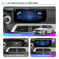 Radio Multimedia para Automóvil Junsun con CarPlay Inalámbrico y Voz AI para Benz Clase C W204 S205 C204 2011 2012 2013-2018 Reproductor de Navegación