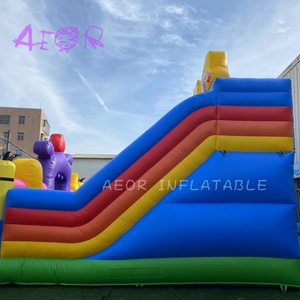 Thiết kế mới thương mại <span class=keywords><strong>Inflatable</strong></span> vui chơi giải trí sân chơi nhảy lâu đài vui vẻ thành phố với Slide - Product Image 4