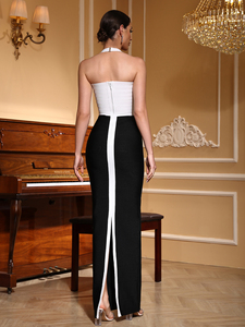 OEM usine personnalisé bandage plage mode vintage armoire robes extravagantes tendance <span class=keywords><strong>soirée</strong></span> femmes tricot vêtements robes - Product Image 3