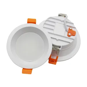 Pencahayaan komersial sangat ramping, 15W 12W 18W tanpa hias untuk hotel bulat Led lampu plafon/lampu bawah tersembunyi/lampu Led