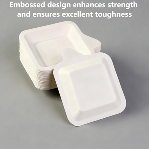 จานกระดาษชานอ้อยย่อยสลายได้จากเซียะเหมิน ปลอดภัยสำหรับไมโครเวฟ เป็นมิตรกับสิ่งแวดล้อม เหมาะสำหรับงาน<span class=keywords><strong>วัน</strong></span><span class=keywords><strong>เกิด</strong></span> - Product Image 3