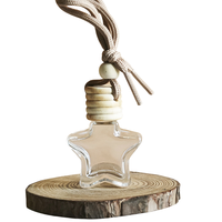 3/5/6/10ml diffuseur de voiture de style Wabi-Sabi en bois naturel désodorisant suspendu pour voiture, ornement d'arôme minimaliste en forme de goutte