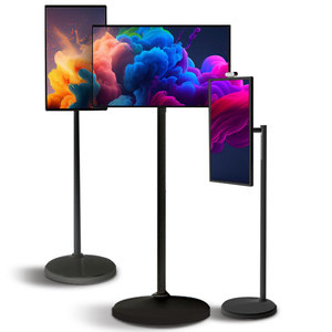 21.5 Inch Custom Made LED HDTV LCD Smart <b>TV</b> Rechargeable <b>Portable</b> Touch Moving Screen With Wheels Speaker for Gym Gaming Standby - Product Image 1