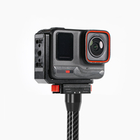Plaque en L à dégagement rapide magnétique universelle pour caméras d'action Insta360 Ace /Pro Montage horizontal/vertical avec localisation ARRI 1/4 pouces