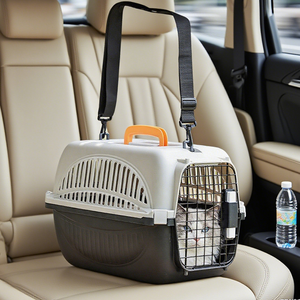 2025 Offre Spéciale Cages pour animaux de compagnie aérienne approuvé chien chat transporteur-chenil en plastique robuste avec <span class=keywords><strong>grille</strong></span> de ventilation - Product Image 3