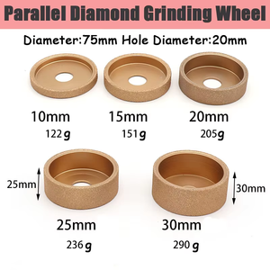 Kim cương Mài hồ sơ bánh xe 3 "75 mét chân không brazed bánh xe nề kim cương khía edging Mài bánh xe - Product Image 2