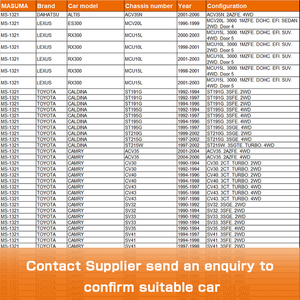 MS-1321 MASUMA อุปกรณ์เสริมอะไหล่รถยนต์ชุดผ้าเบรคหลัง4คู่04466-20020 04466-20070 04466-32010สำหรับ TOYOTA <span class=keywords><strong>CARINA</strong></span> ED - Product Image 2