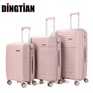 Best Price 20 24 28 Inch PP Travel Suitcase Hard Shell High Quality Carry On Luggage Trolley Luggage Bags With Silent Wheels