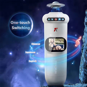 Cross-Border View <b>Vibrating</b> Heating Voice Smart Aircraft Cup Male Masturbation Device Electric Retractable Sex Toy - Product Image 4