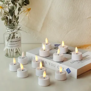 Bán buôn Mini CR2032 pin Trắng LED Candle Tea Light flashless Nhà thờ nến cho những dịp khác nhau