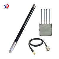 Antena 4G LTE WiFi GSM de Fibra de Vidrio con Conector N Macho, Omnidireccional, Impermeable para Exteriores, Amplificador de Señal de Largo Alcance de 50 km