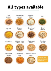 Venta al por mayor de fábrica FDA: Snacks de verduras, pollo deshidratado, calabaza y zanahoria para perros y gatos, con infusión de vegetales, ricos en proteínas y vitaminas. - Product Image 6