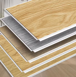 Suelo SPC de PVC, Fabricante Chino, Acabado UV con Diseño de Madera, Multicolor, Impermeable, Antideslizante, Sistema de Clic Unilin, Grosor de 4mm-6mm - Product Image 1