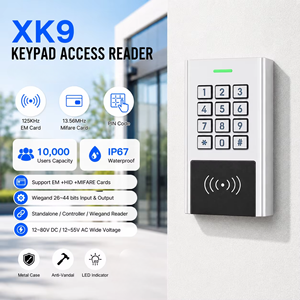 Lector de Proximidad RFID Wiegand para Exteriores, Resistente al Agua IP67, 125kHz 13.56Mhz, 2026, con Teclado de Control de Acceso Independiente con Código/Tarjeta - Product Image 1