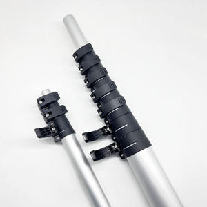 8M/10M Outil de nettoyage d'extension en aluminium robuste Mât de vidéosurveillance télescopique pour pôle d'<span class=keywords><strong>antenne</strong></span> RV - Product Image 1