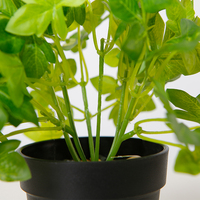 Vente en gros de plantes artificielles en pot à feuilles vertes Bonsaï, arbre décoratif, plante artificielle, décoration d'intérieur, 20 cm