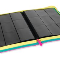 Pochette de transport personnalisée en PU premium avec fermeture éclair, classeur à chargement latéral, album pour cartes TCG et cartes sportives