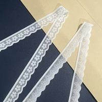 Dentelle élastique en polyamide style pentacle de 1,5 cm pour pyjamas, sous-vêtements, soutien-gorge